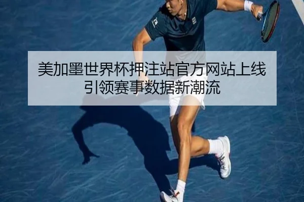 美加墨世界杯押注站官方网站上线 引领赛事数据新潮流